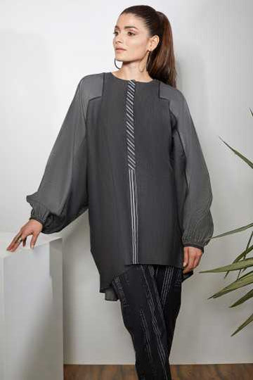 AlKaram Dyed Denim Kurti WC-34 Pret 2021